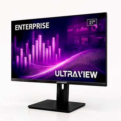 MONITOR ENTERPRISE ULTRA-VIEW 27" IPS QHD 2K 120HZ USB + HDMI + DISPLAYPORT ERGONOMICO MULTIMEDIA VESA 3YR GAR
