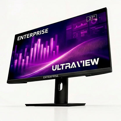 MONITOR ENTERPRISE ULTRA-VIEW 27" IPS QHD 2K 120HZ USB + HDMI + DISPLAYPORT ERGONOMICO MULTIMEDIA VESA 3YR GAR
