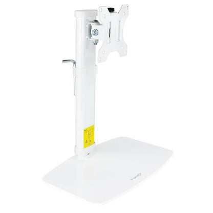 SOPORTE DE MESA TV MONITOR TOOQ REG.ALTURA GIR. INCL. 17"-27" WHITE