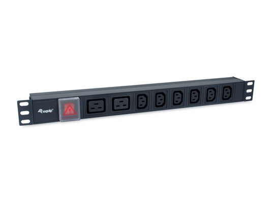 Rack-Mount Power Strip 19" 1u 6-Outlet+2-Outlet (EQ333316)