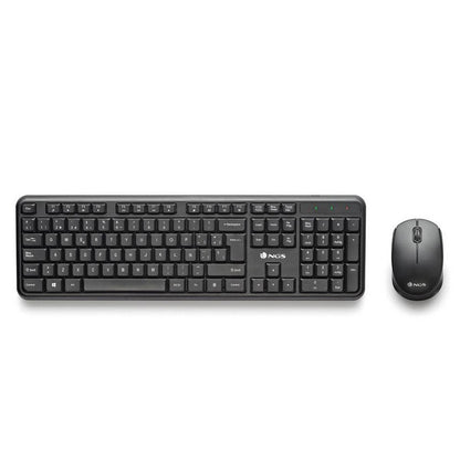 TECLADO + RATON NGS HARMONY WIRELESS MULTIMEDIA SILENT BLACK