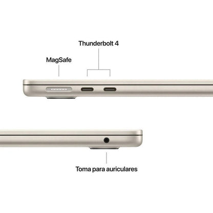 PORTATIL APPLE MACBOOK AIR M4/10-CORE CPU/24GB/SSD512GB/10-CORE GPU/13.6" WHITE