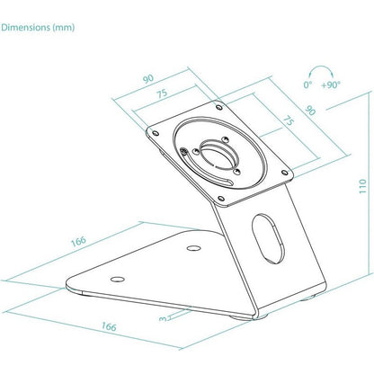SOPORTE DE MESA TOOQ TQATWM3401-B PARA MARCO ANTIRROBO