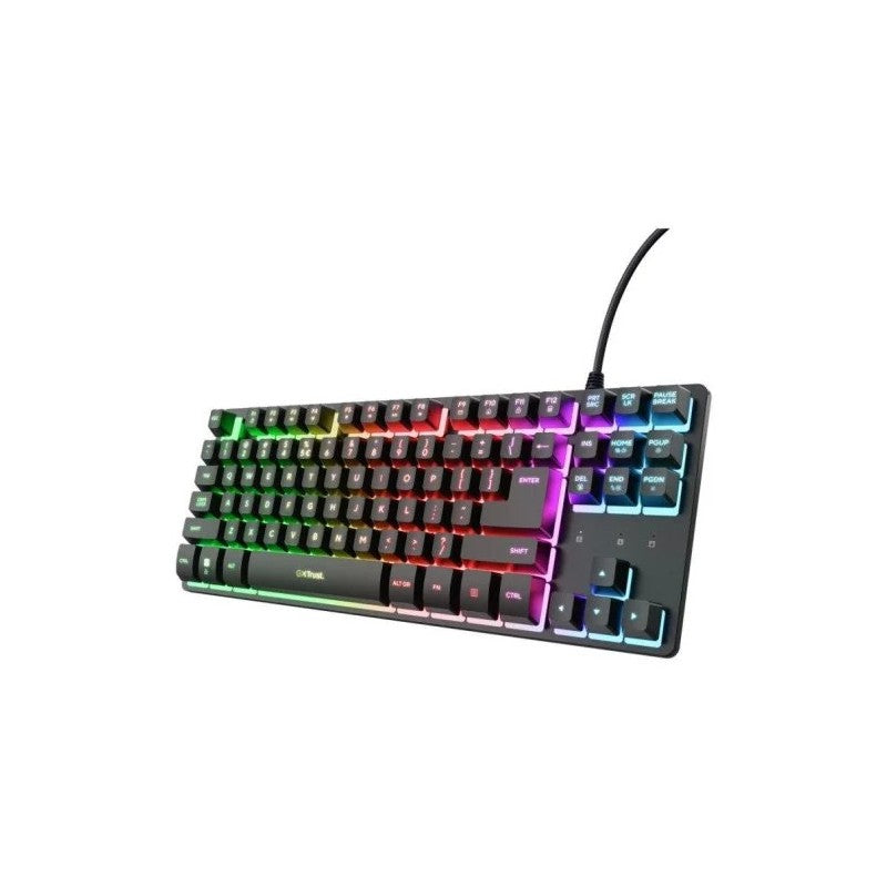 TECLADO TRUST GXT 833 THADO TKL GAMING USB RGB BLACK