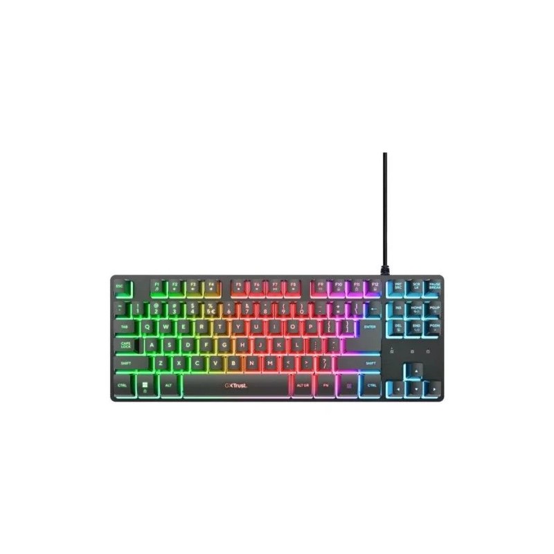 TECLADO TRUST GXT 833 THADO TKL GAMING USB RGB BLACK