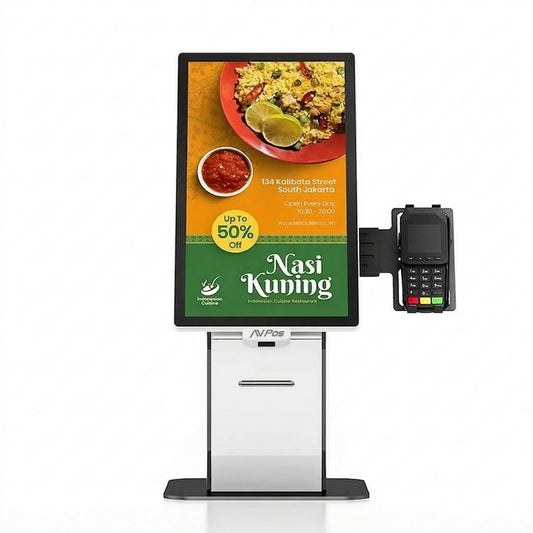 KIOSKO AUTOSERVICIO AVPOS COMPACT 22" I3 10TH/8GB/256GB/WIFI/PRINTER/2D