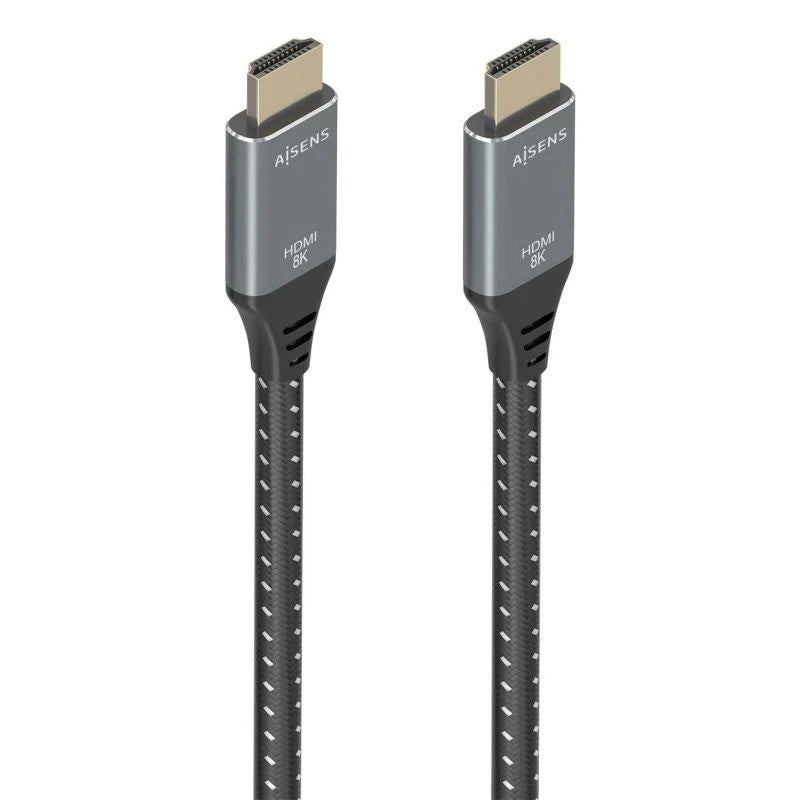 CABLE HDMI 2.1 8K AISENS HDMI/M - HDMI/M 5M TRENZADO BLACK/GREY