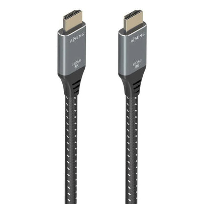 CABLE HDMI 2.1 8K AISENS HDMI/M - HDMI/M 5M TRENZADO BLACK/GREY