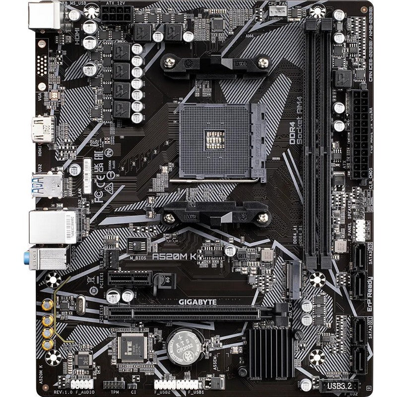 PLACA BASE GIGABYTE GA-A520M-K AMD AM4 HDMI + VGA