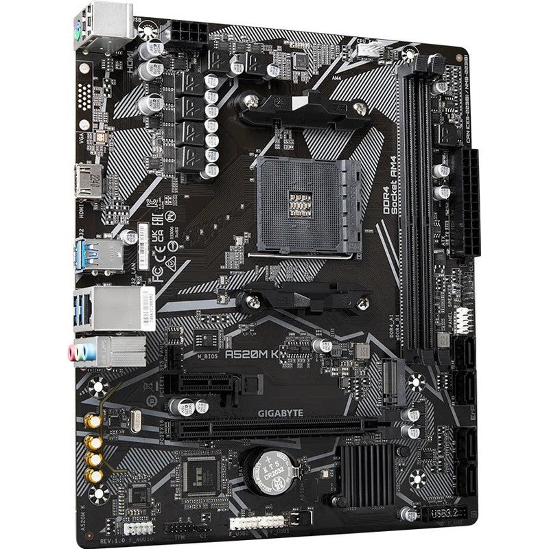 PLACA BASE GIGABYTE GA-A520M-K AMD AM4 HDMI + VGA