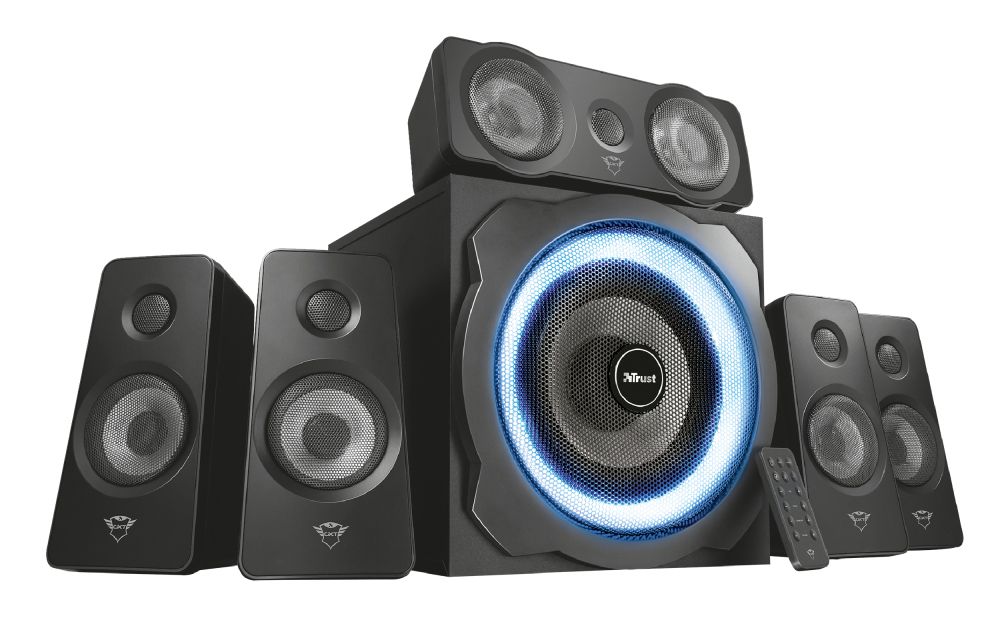 Altavoces Trust GXT658 Tytan 5.1 90W 3.5mm Negro(21738)