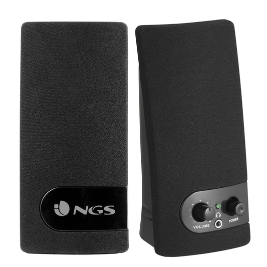 NGS Multimedia 2.0 4W 3.5mm Black Speakers (SB150)