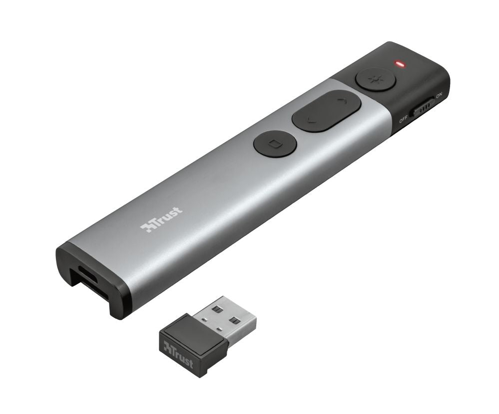 Presenter Trust Kazun RF 2.4GHz Gris/Negro (23333)