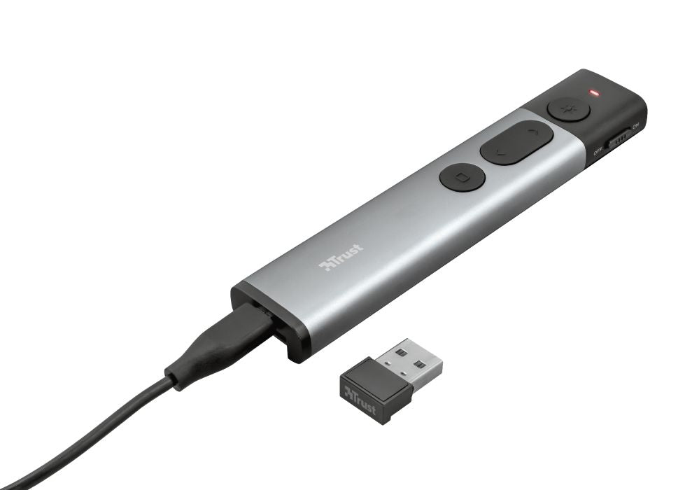 Presenter Trust Kazun RF 2.4GHz Gris/Negro (23333)