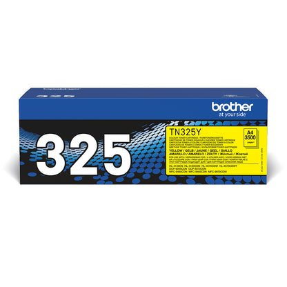 Brother TN325 Amarillo Cartucho de Toner Original - TN325Y. 3.500 Paginas