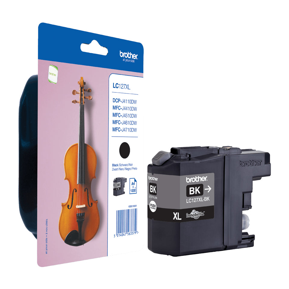 Brother LC127XL Negro Cartucho de Tinta Original - LC127XLBKBP. 1.200 Paginas