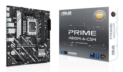 ASUS PRIME H810M-A-CSM: (1851) 2DDR5 HDMI DP RJ45 mATX