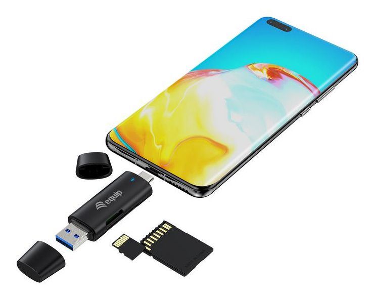 Lector de Tarjetas EQUIP USB-A/USB-C Negro (245462)