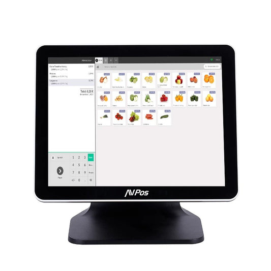 TPV AVPOS K5000 PLUS 15" ALUMINIO INTEL I7/8GB/128GB/LAN