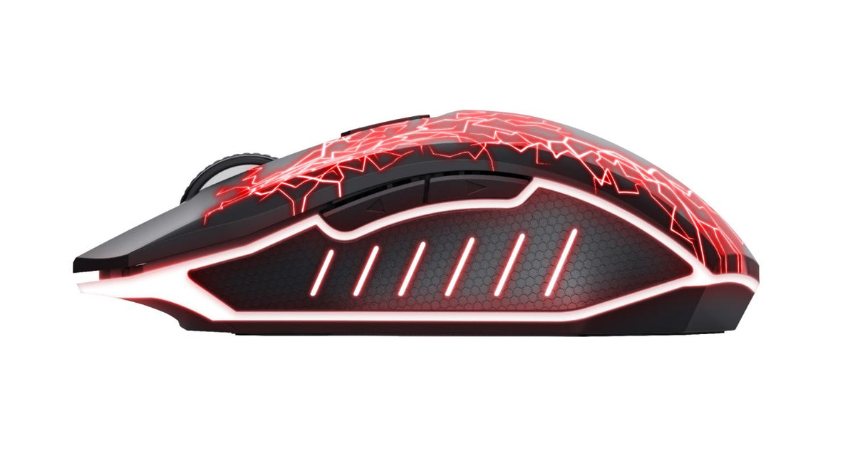 Ratón Gaming Trust Óptico LED Wireless RF Negro (24750)
