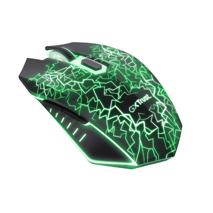Ratón Gaming Trust Óptico LED Wireless RF Negro (24750)