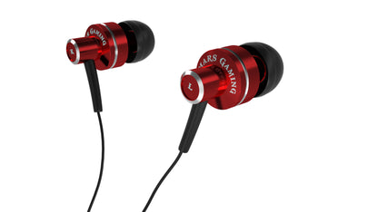Auriculares Mars Gaming Intraurales Rojo/Negro (MIH1)