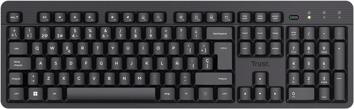 Teclado Trust Ody II Wireless Negro (25013)