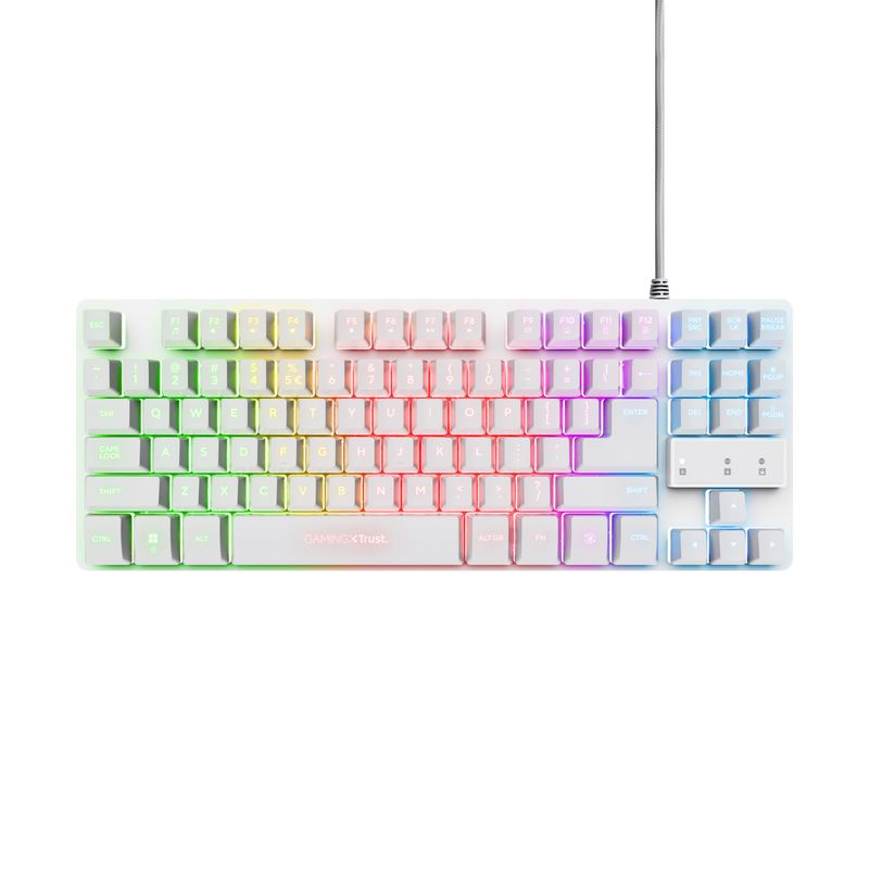 TECLADO + RATON WIRELESS + ALFOMBRILLA TRUST GXT 794W GAMING BUNDLE WHITE (25233)