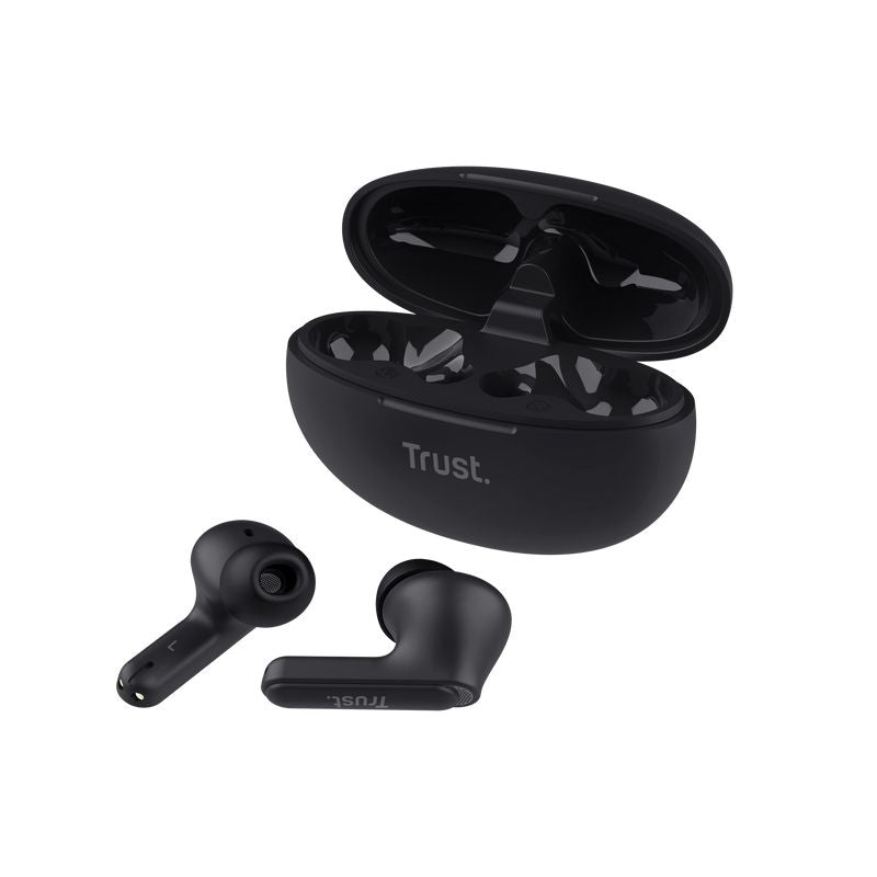 Auriculares Trust Yavi TWS Intraurales BT Negro (25296)