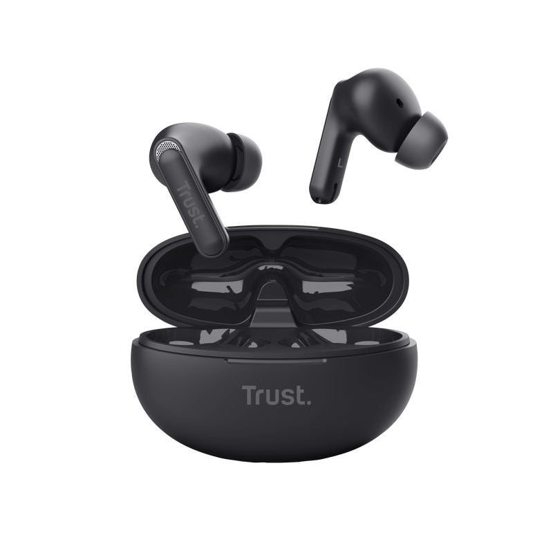 Auriculares Trust Yavi TWS Intraurales BT Negro (25296)