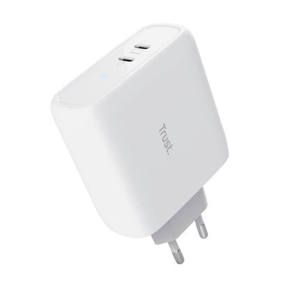 Cargador de Pared Trust Maxo 65W 2xUSB-C Blanco (25381)