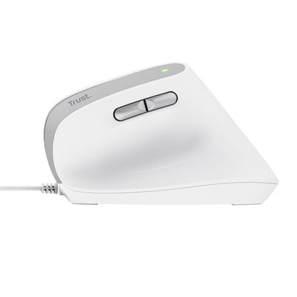 Ratón Vertical Trust Bayo II Óptico USB-A Blanco(25397)