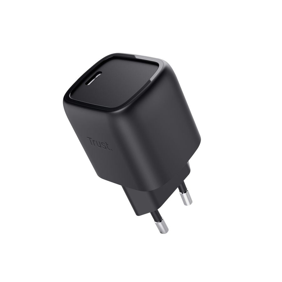 Cargador Pared Trust Maxo GaN 30W 1xUSB-C Negro (25519)
