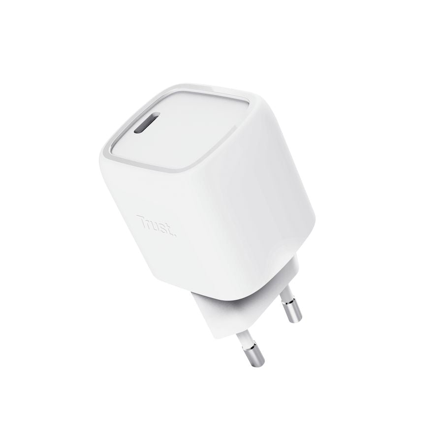 Cargador Pared Trust Maxo GaN 30W 1USB-C Blanco (25520)
