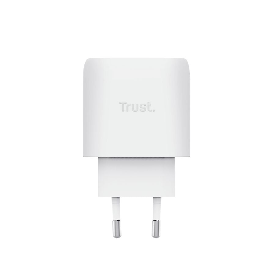 Cargador Pared Trust Maxo GaN 45W 1USB-C Blanco (25522)