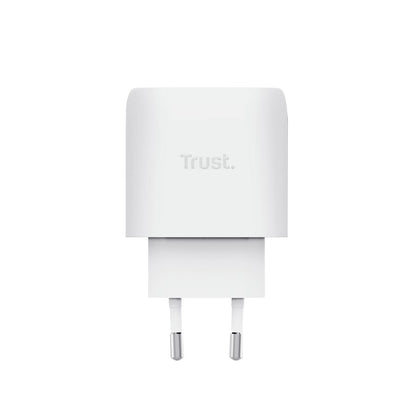 Cargador Pared Trust Maxo GaN 45W 1USB-C Blanco (25522)