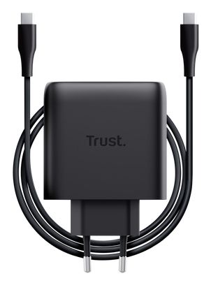 Cargador Trust Maxo GaN 65W 1xUSB-C Cable 2m (25523)