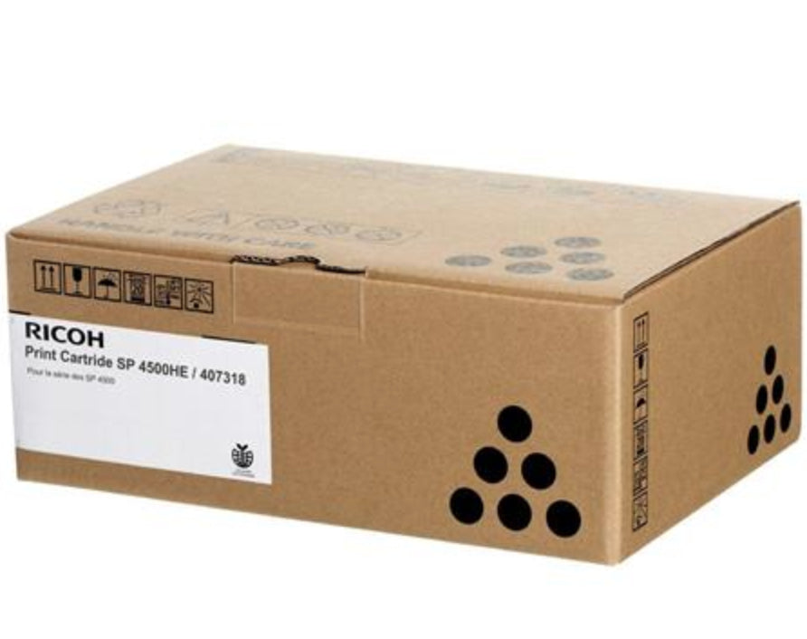 Ricoh Aficio SP4510 Negro Cartucho de Toner Original - SP4500HE/407318. 12.000 Paginas