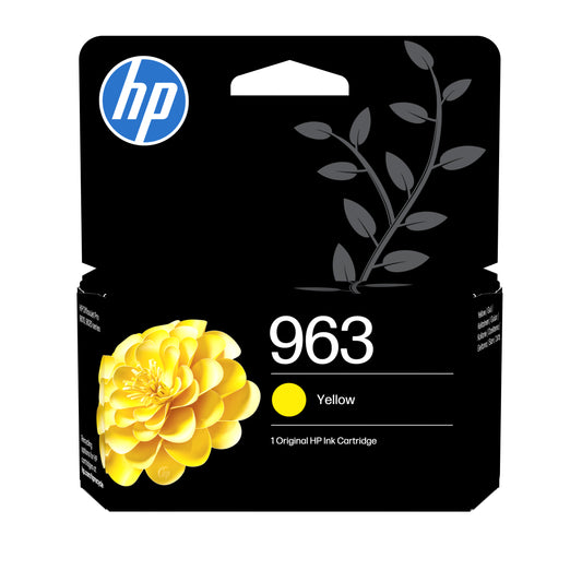HP 963 Yellow Original Ink Cartridge - 3JA25AE. 700 Pages