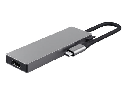 Adaptador Trust Dalyx 5en1 USB-C Gris (26062)
