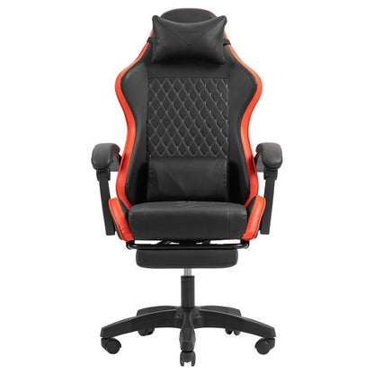 SILLA GAMING MARS GAMING MGC-X ERGONOMICO REPOSAPIES CUERO PU RED/BLACK (MGCXBR) - vista 2