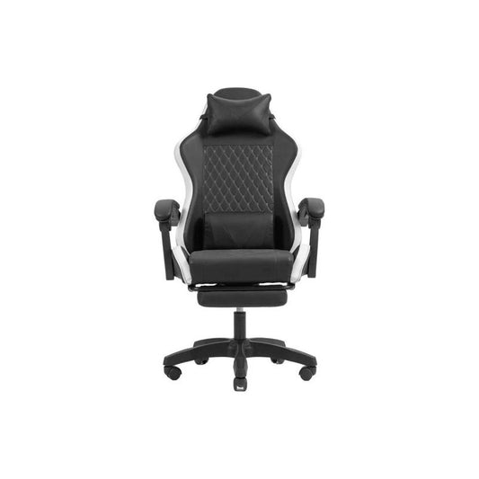 SILLA GAMING MARS GAMING MGC-X ERGONOMICO REPOSAPIES CUERO PU WHITE/BLACK