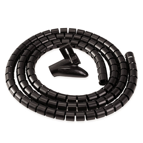 Organizador de cables zip 20mm de diametro 2 metros de longitud negro