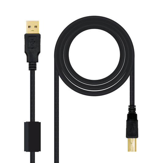 Nanocable USB-A/M to USB-B/M 3m Black (10.01.1203)