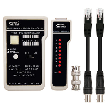 Tester Nanocable RJ11/RJ12/RJ45 Coaxial (10.31.0303)