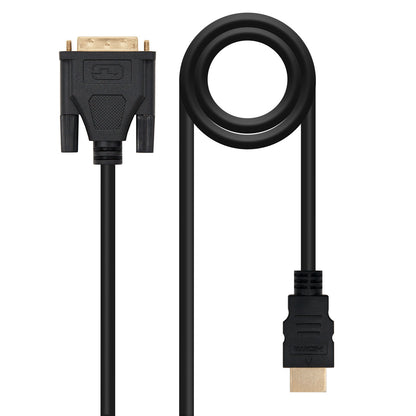 Nanocable DVI/M a HDMI A/M 5m Negro (10.15.0505)