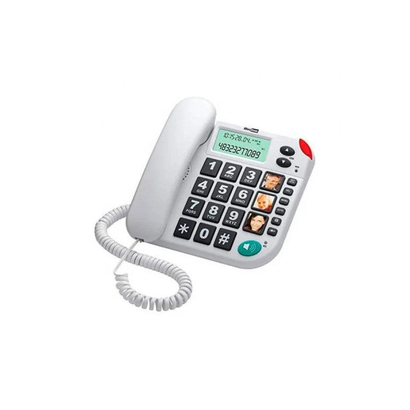 TELEFONO FIJO MAXCOM KX-T480 WHITE