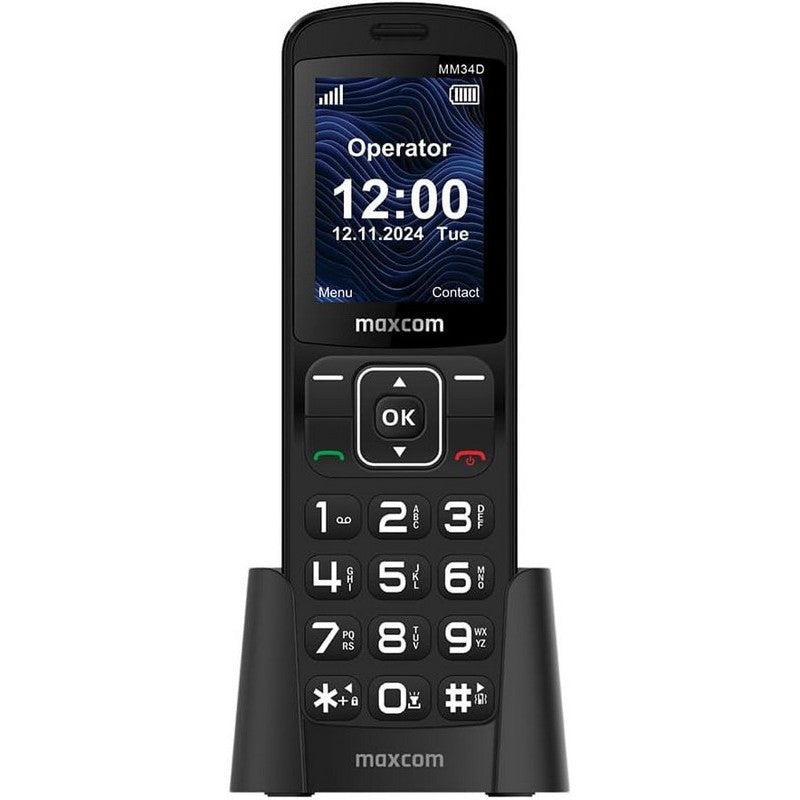 TELEFONO FIJO MAXCOM MM34D 4G WIRELESS BLACK