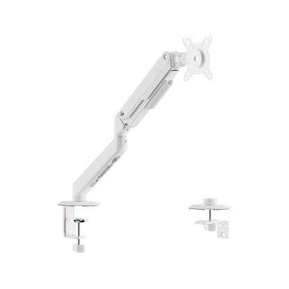 AISENS 17" - 32" TV/MONITOR DESK MOUNT, 1 SWIVEL/TILT ARM, UP TO 9KG, WHITE
