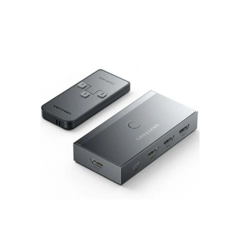 SWITCH CONMUTADOR VENTION HDMI 2.1 8K HDMI/H - 3XHDMI/H GREY